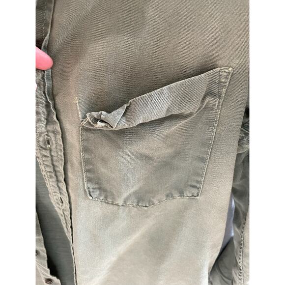 MOTHER Green Button Down Shirt - Picture 3 of 9